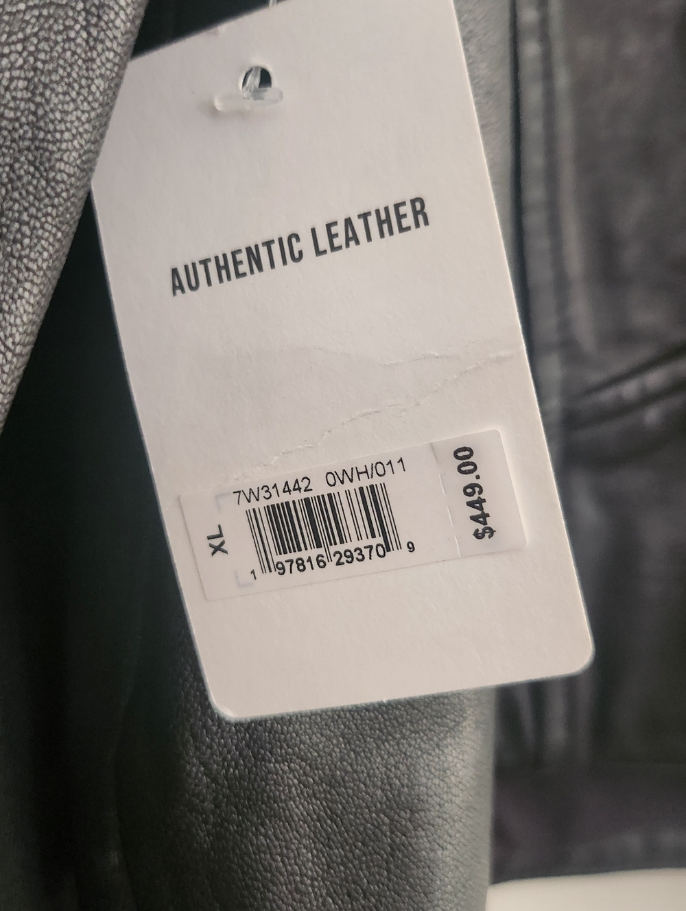 Lucky Brand Genuine Black Leather Asymmetrical Moto Jacket - Picture 7 of 12